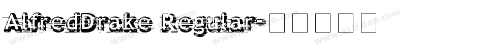 AlfredDrake Regular字体转换
